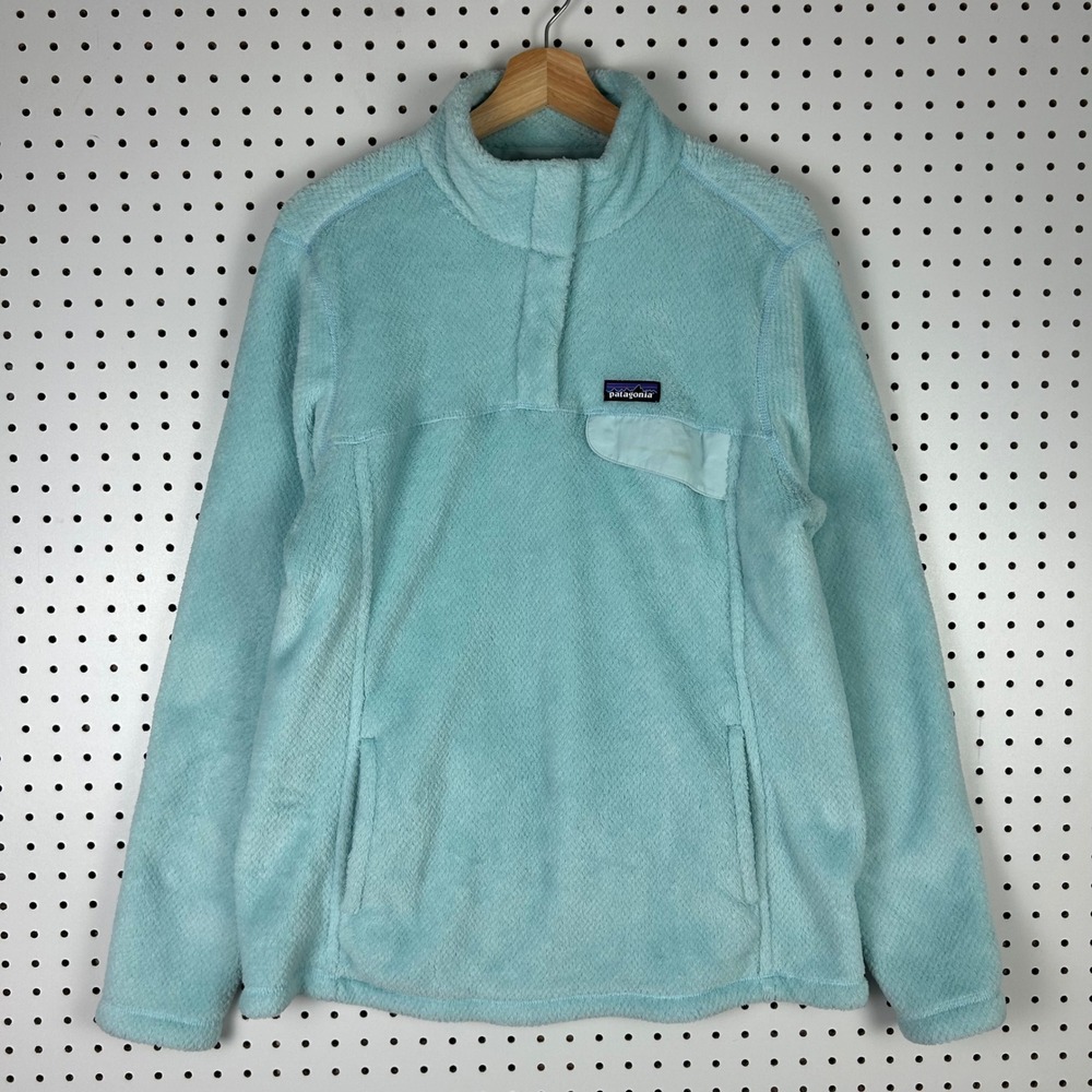 Patagonia Re-Tool Snap-T Fleece Pullover Womens XL Blue Teal 25443 SP19 Polartec